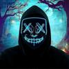 Purge Mask Scary Halloween Light Up Glowing Mask Gift For Kids Adults Festival Party