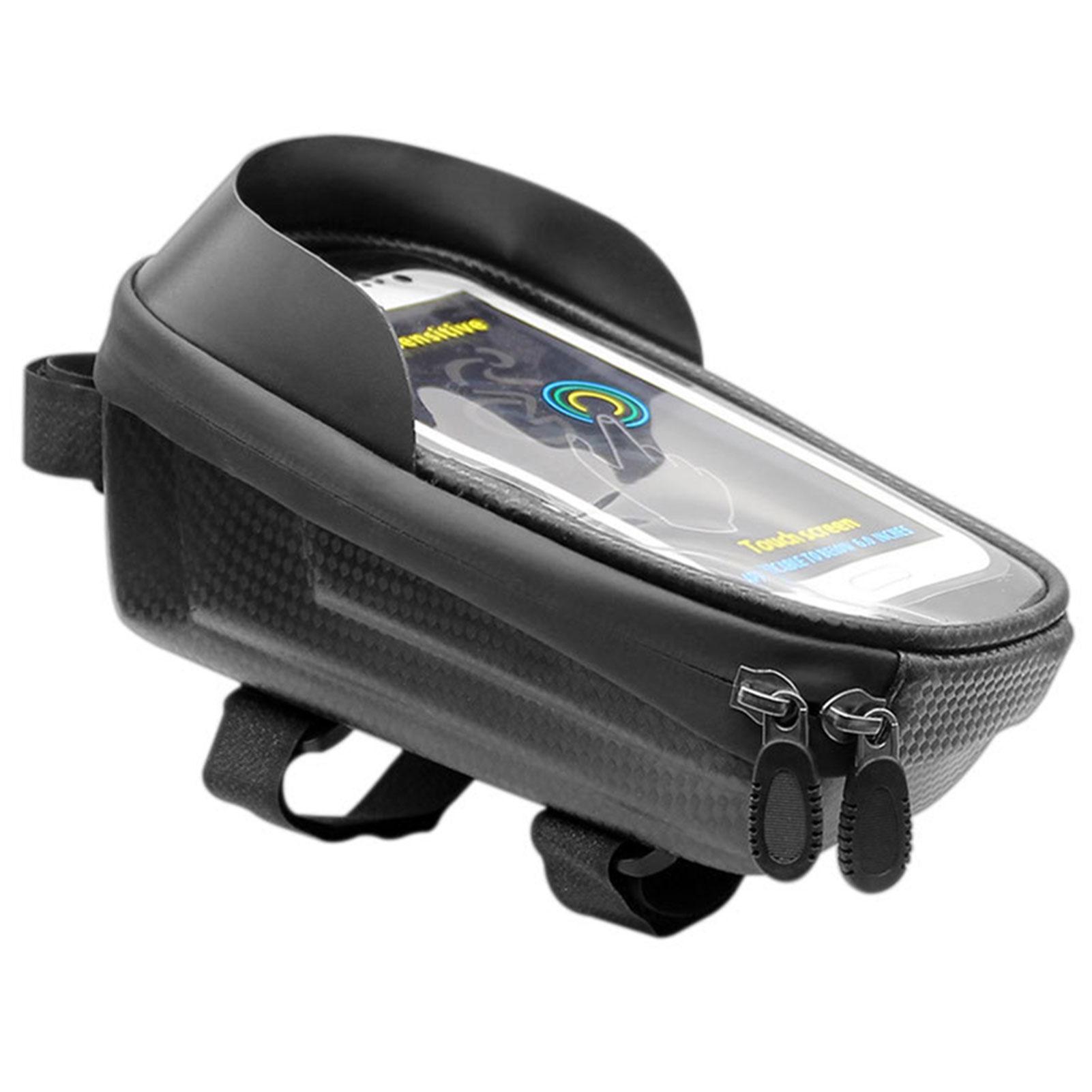 

Mountain Bike Hard Shell Frame Bag,Waterproof Bike Front Frame Bag,Shockproof Bike Accessories Bag For Outdoor Cycling чёрный