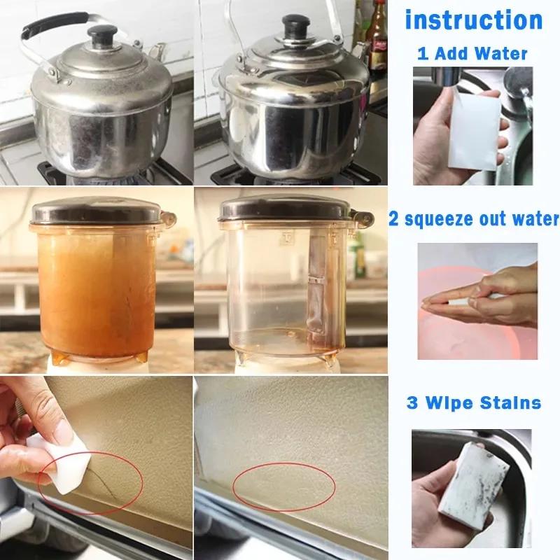100 Pcs/lot Nano Cleaning Sponges Melamine Sponge Magic Sponge Eraser Melamine Cleaner 10x6x2cm For Kitchen Office Bathroom