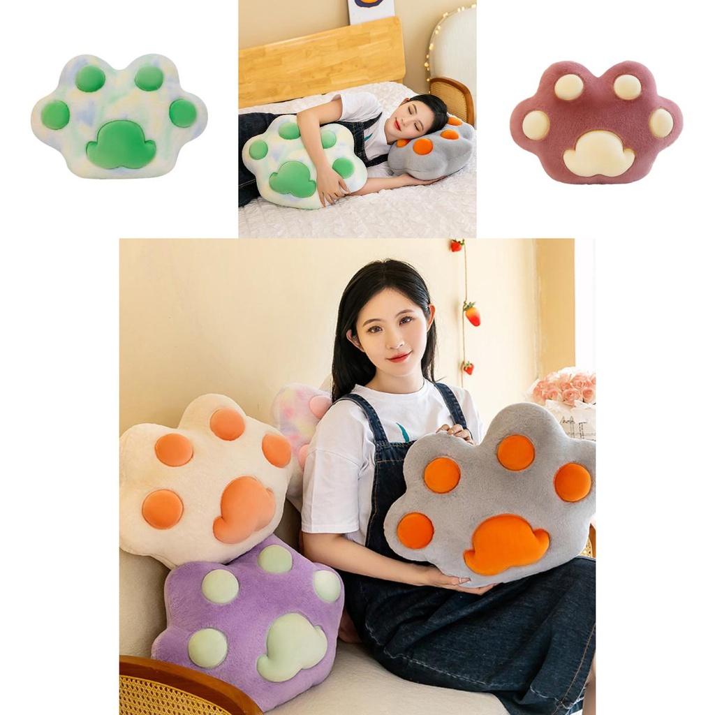 New Arrival Large Plush Animal Pillow With Cute Cat Claw Design For Girls Festival Gift