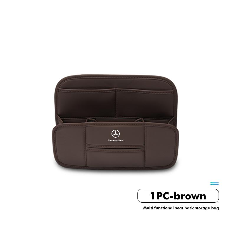 

Leather Car Headrest Storage Box Backseat Hook Organizer Holder For Mercedes Benz W211 W124 W176 W177 C180 C200 C260 C300 GLC