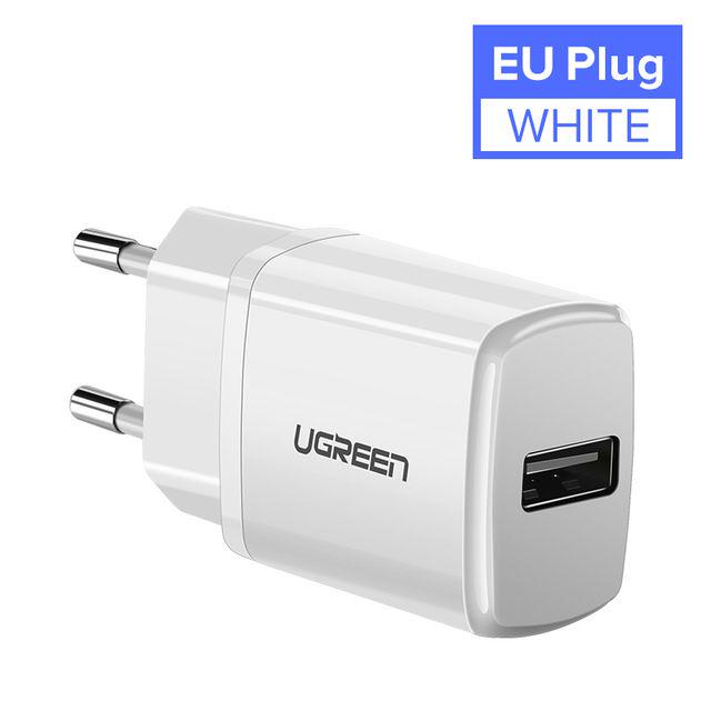 Ugreen Φορτιστής USB 5V 2.1A για iPhone X 8 7 iPad Fast Wall Charger Προσαρμογέας ΕΕ για Samsung S9 Φορτιστής κινητού τηλεφώνου Xiaomi Mi 8