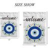 Garden Flag Vertical Double Sided Yard Flags Evil Eye Mandala Welcome Banner Holidays Outdoor Indoor Farmhouse Seasonal Decoration Polyester