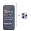 Vollständiges Gule Glas für Xiaomi Redmi Note 14 5G Gehärtetes Glas Redmi Note 14 Displayschutzfolie Kameraobjektivfolie Redmi Note 14