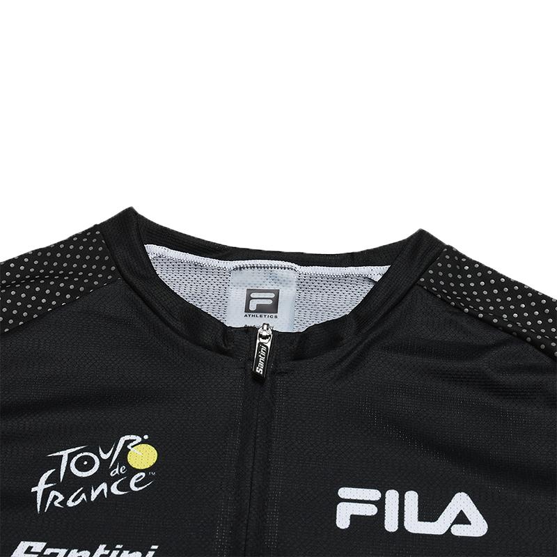 Fila Cycling Fashionable Simple Comfortable Casual Sports Short Sleeve Knit Top Men Tops A11M538503F-BK