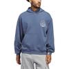 adidas Originals La To The World Grafická Módní Sportovní Mikina s Kapucí Unisex Mikiny Inkoustově Modrá Bílá JI6956