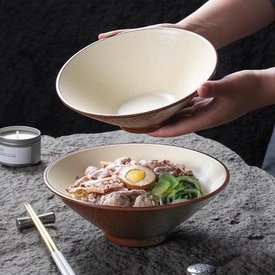 Xiangyuanmei Melamine Large Embossed Rock Texture Bowl for Soup and Noodles