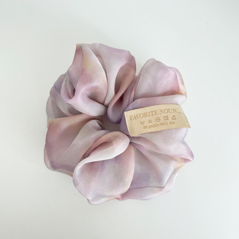 Favorite Noun Watercolor Scrunchies_Clear