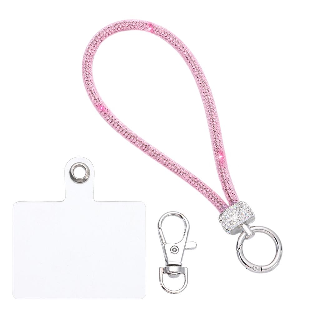 Glitter Rhinestone Phone Lanyard Phone Diamond Crystal Wrist Straps Keychain Hanging Anti-lost Rope