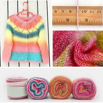 Wool and Acrylic Soft and Warm Weaving Scarf and Slippers DIY Plush Knitting. 2X100g Chunky Yarn for Knitting Wool Ball Made of Cotton