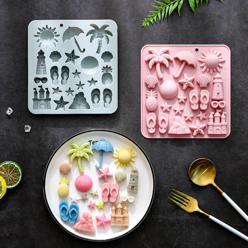 Coconut Tree Summer Beach Theme Molds Silicone DIY Baking Tool New Candy Mould Tray Dessert Mousse