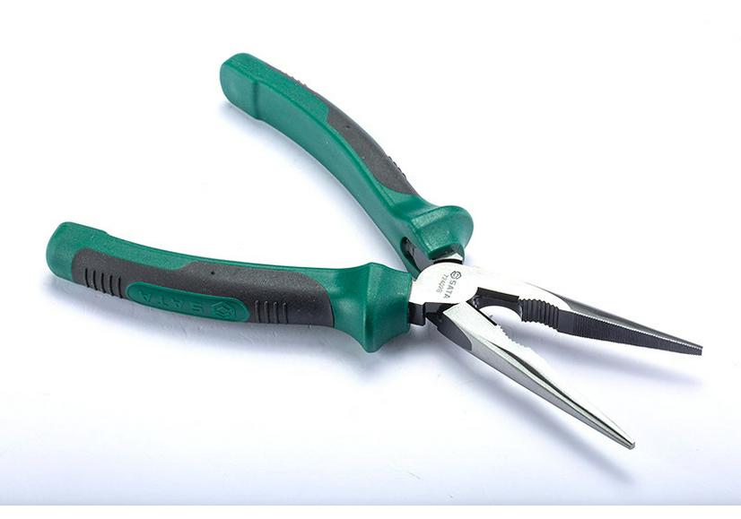 SATA Genuine Labor-Saving Needle-Nose Pliers - 6-inch (72401B) & 8-inch (72402B) Chrome Vanadium Steel