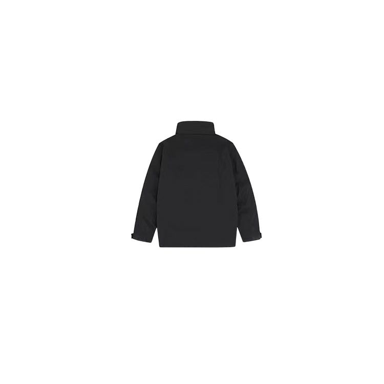 Li-Ning Removable Warm Windproof Liner Casual Long Sleeve Windbreaker Men Outerwear Black AWBR019-2