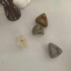 Transparent Triangle Coffee Hair Clip for High Ponytails