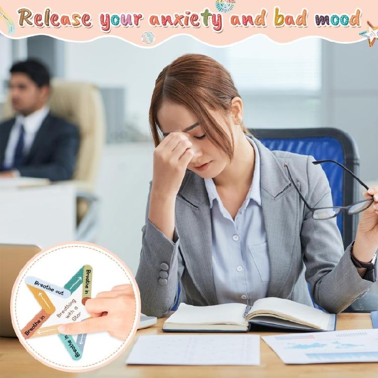 8/9 Pcs Textured Calm Sticker Anxiety Calming Sticker Anxiety Sensory Sticker Stress Relief Sticker for Office