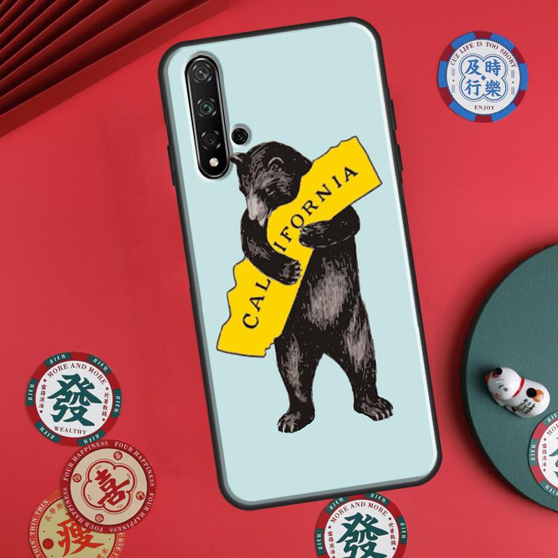 Cartoon Grizzly Bear For Huawei P20 P30 P40 Lite P60 Pro Nova 12i 11i 8i 12s 9 10 SE Y90 Y60 Y70 Y72 Y61 Y91 Case