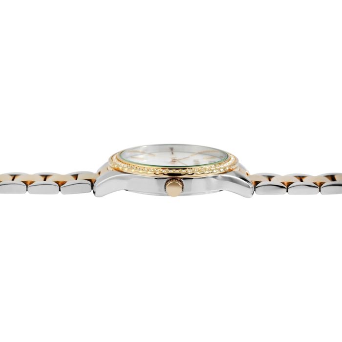 Montre femme - RAPTOR - Pia - Acier inoxydable bicolore argent/or - Cadran nacre 36 mm - Quartz Miyota 2035