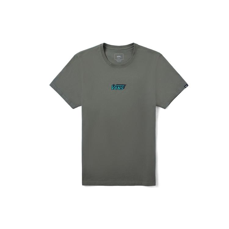 Vans Men s Logo Print Short Sleeve Men s Olive-green VN0A4P5HDB0 XXL