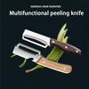Stainless Steel Peeler for Peeling and Slicing Fruits and Vegetables | Durable and Smooth Operation