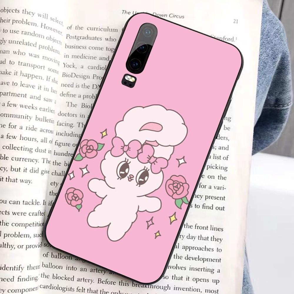 Esther Niedliches Hasen-Handyhülle für Huawei Honor 10 Lite 9 20 7A 9X 30 50 60 70 Pro Plus Weiche Silikonhülle