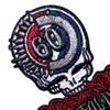 Grateful Dead 60th Anniversary Logo Woven Skull Iron On Patch