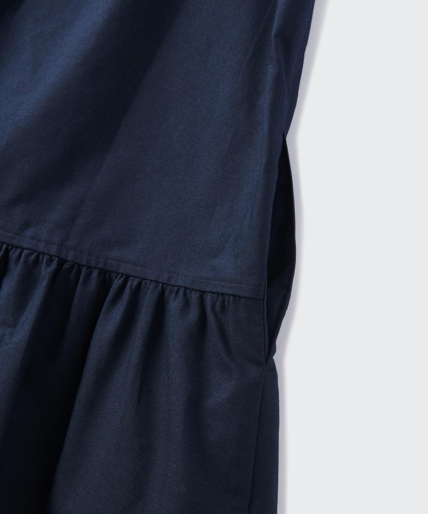 Musinsa Standard Woman Women'S Cotton Tiered Mini Dress [Navy]