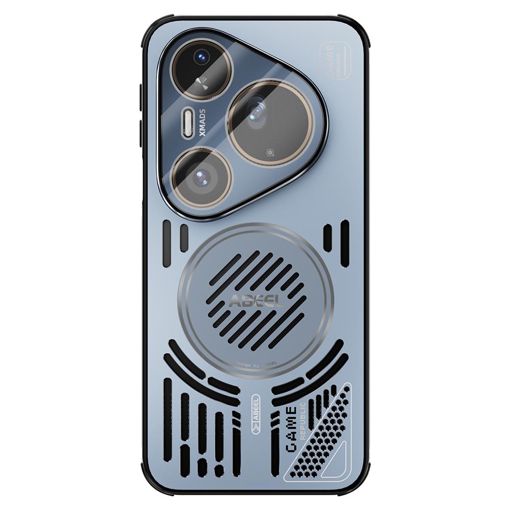 ABEEL For Huawei Pura 80 Ultra Magnetic Case Aluminium Alloy+PC+TPU Hollow Heat Dissipation Phone Cover