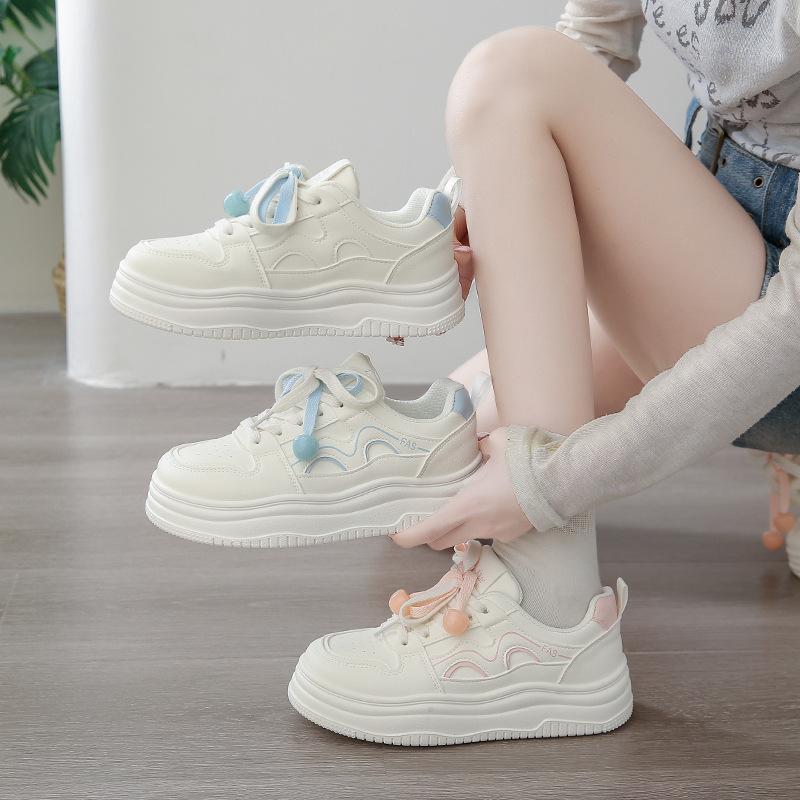 Little white shoes women's spring and summer women's shoes 2025 new versatile chic shoes casual board shoes platform sports shoes