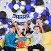 Blue White Balloons Garland Black Silver Balloon Arch Kit Graduation Wedding Engagement Kid Birthday Party Retirement Decoration