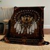 1pc Wolf Chief Blanket for Sofa Bed Soft and Light Bedding Ideal for Picnics, Ultra-Soft All-Season Throw for Outdoor Travel - Christmas-c0803009