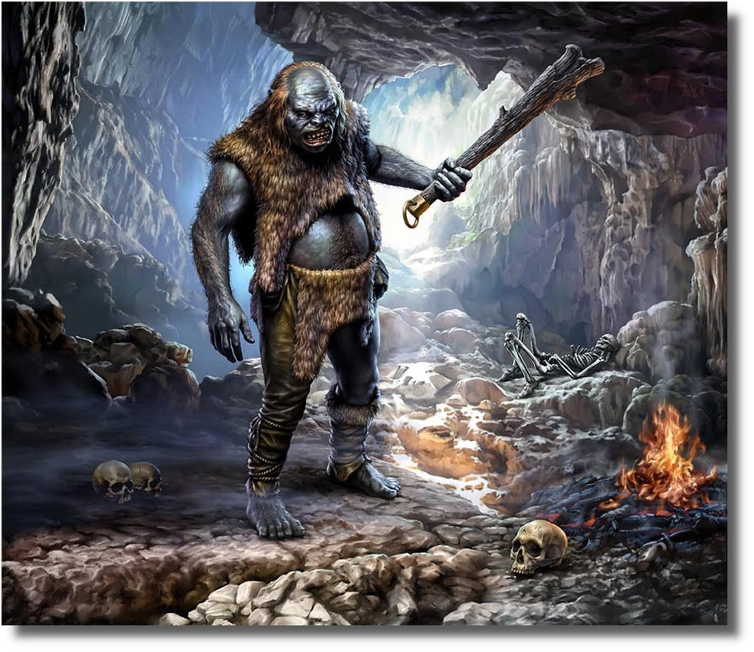 

Master Box 1/24 Scale Fantasy Series Giant Berg Troll Plastic Model MB24014