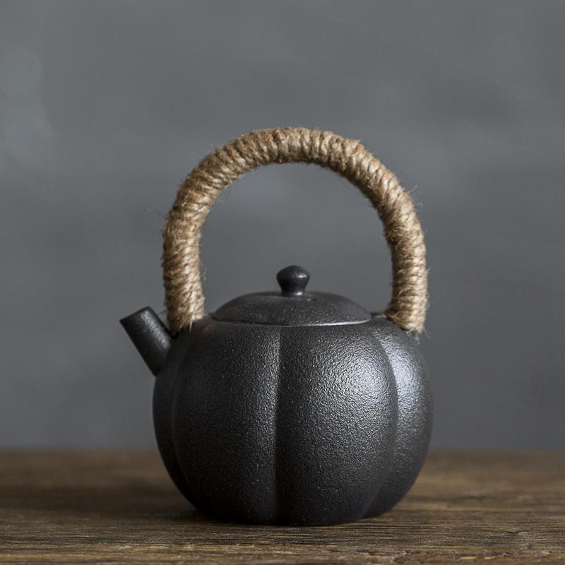 Vintage Handle Jug Ceramic Teapot Single Pot Tea Making Utensils Kung Fu TeaPot Tea Making Tools Tea Infuser Teaware Teapots