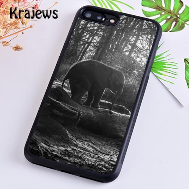Krajews Baby Elephant Moon Soft Phone Case Cover For iPhone 14 5 6s 7 8 Plus XR XS 11 12 13 Pro Max Samsung Galaxy S21 S22ultra