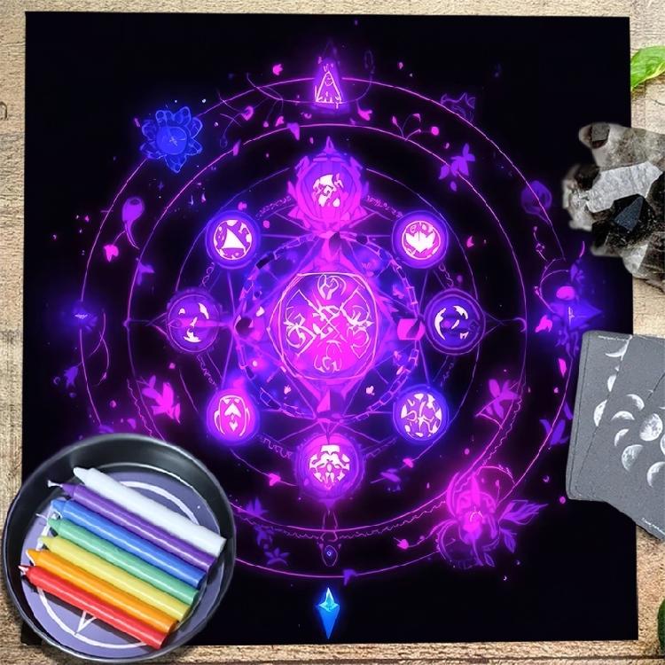 Mysterious Symbol Astrology Tablecloth  Tarots Divinations Tablecloth Altars Cloth Divinations Board Game Accessories