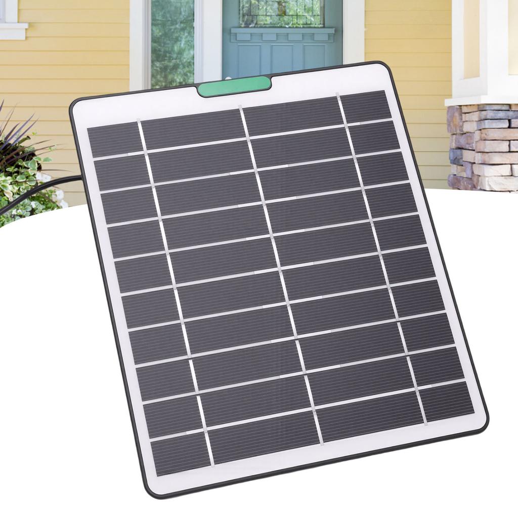 5W Solar Panel Fit for   Pro 5S Surveillance Camera Monocrystalline Silicon Solar  r with 3 Pin Interface for Security Camera Doorbell
