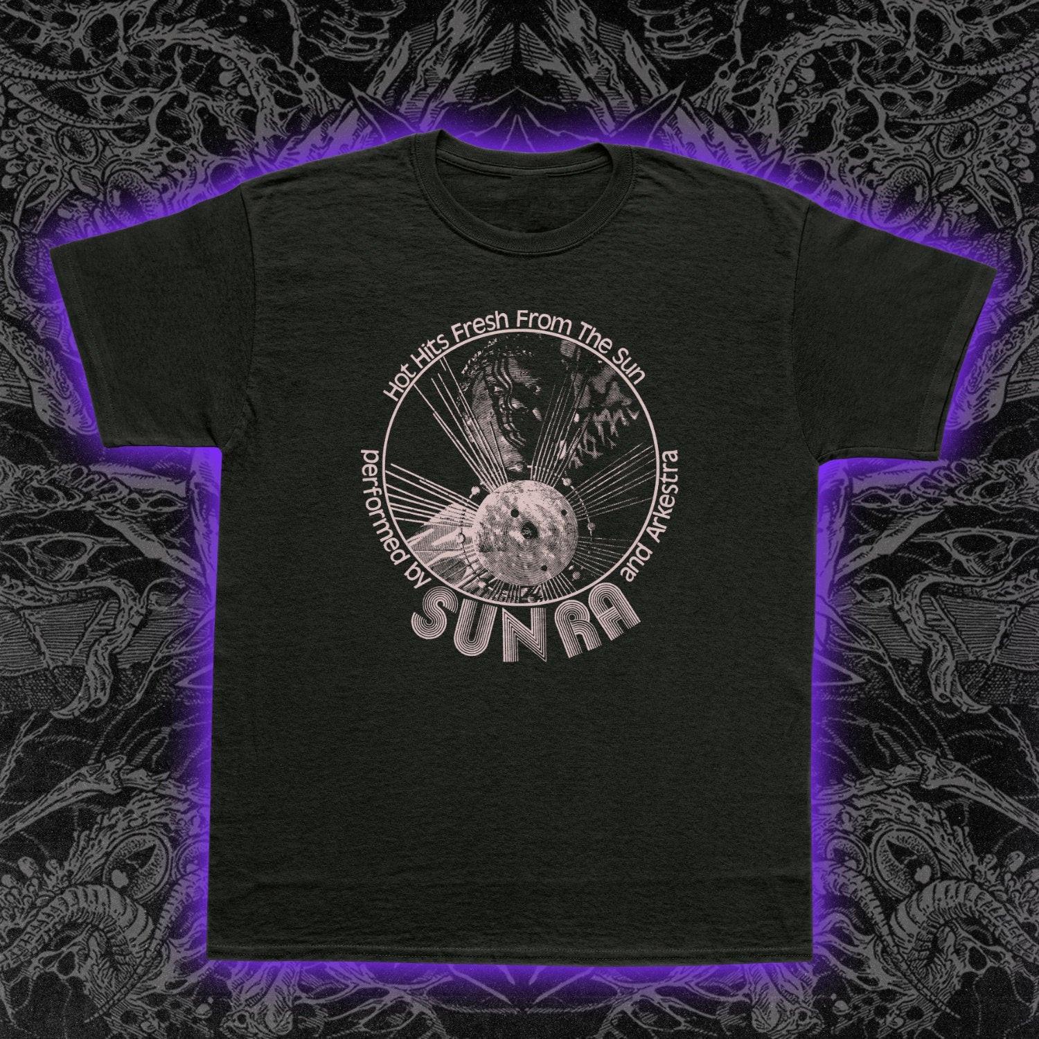 Sun Ra Arkestra Hot Hits T-Shirt Mens Womens Tees Top Cosmic Jazz Avant-Garde Music Tee S-5XL 3XL