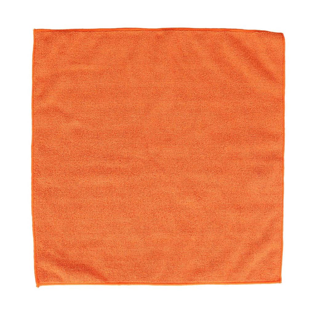 Dulton Microfiber Cloth Orange 40 x 40 cm Pack of 12 Cleaning Towels Fluffy Thick Cloth Absorbent Quick Drying Cleaning Car Care Car Washing Machine