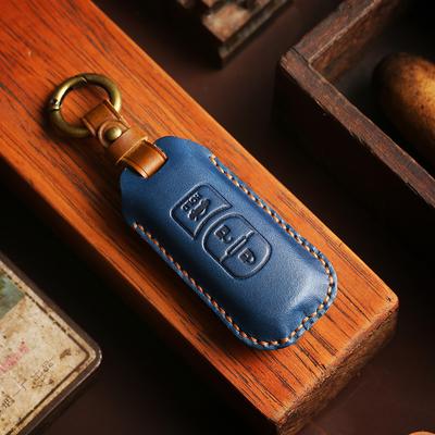 Genuin Leather 2/3 Button Car Key Cover Key Case for Mazda 2 3 6 Axela Atenza CX-5 CX5 CX-3 CX-7 CX8 CX-9 2016 2017 20 18
