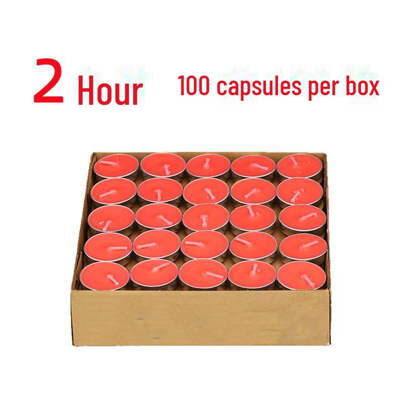 Aluminum Shell Plant Butter Candle Lamp - 8, 12, 24 Hours Burn Time