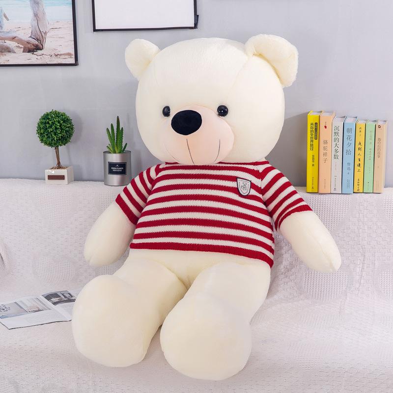Creative Bow Tie Bear Plush Toy Teddy Bear Doll Large Size Hug Bear Pillow Doll Girl Birthday Gift