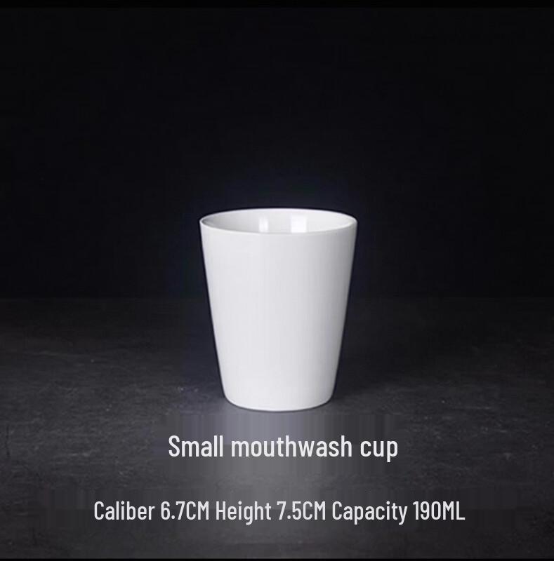 Thickened Pure White Ceramic Mug