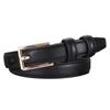 Stylish Women's Black Leather Belt - Versatile, Fashionable, and Decorative for Skirts