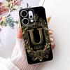 Transparent For Oppo Reno 14Pro CPH2739 PKZ110 Cover For Oppo Reno14 Pro Case Luxury Crown A-Z Letters 2D Flat Pattern