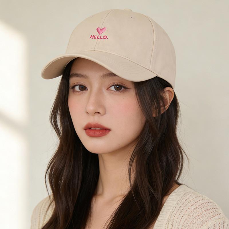 Letter Embroidered Baseball Cap With Sun Protection For Women And Men Spring Summer Casual Style