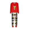 Matching Family Printed Neck Long Sleeve and Long Pants Loungewear Set