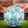 1pc Man City Legend Poster Size 5 Soccer Ball PVC Football Sports Matches Training Outdoor Games Beach Elastic Balls 07e120