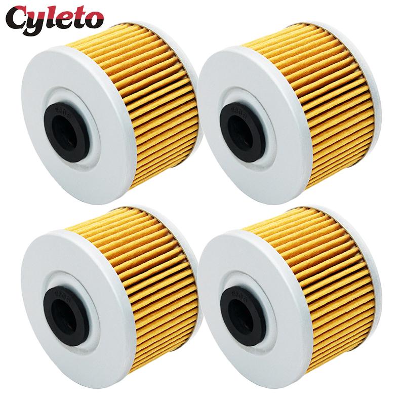 2/4/6 Stück Cyleto Motorradölfilter für Kawasaki BN125 Eliminator Ninja 125 Z125 KL250 BX250 Z250 Z250SL KSR110 KFX450R KX450F