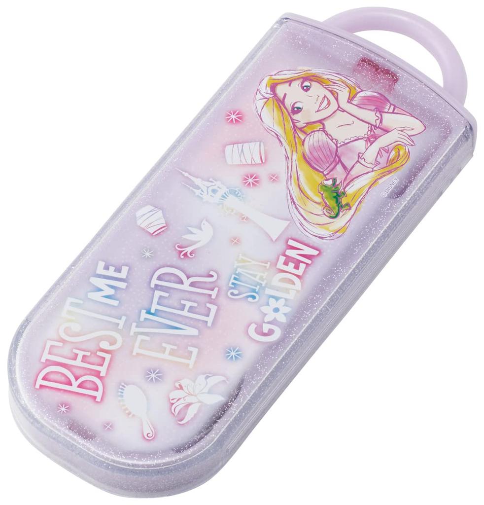 Skater Trio Set of and Disney Rapzel Size for Made in Chopsticks, Spoon, Fork, Design, 23, Girls, Antibacterial, Japan, TACC2AG-A