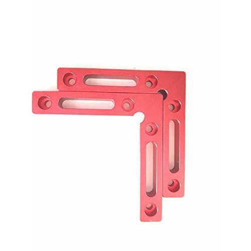CarAngels Aluminum Full Square Corner Clamp Set of 2, L-Shaped, 90 Degree Square, Woodworking Fixing and Tightening Tool (New Model)