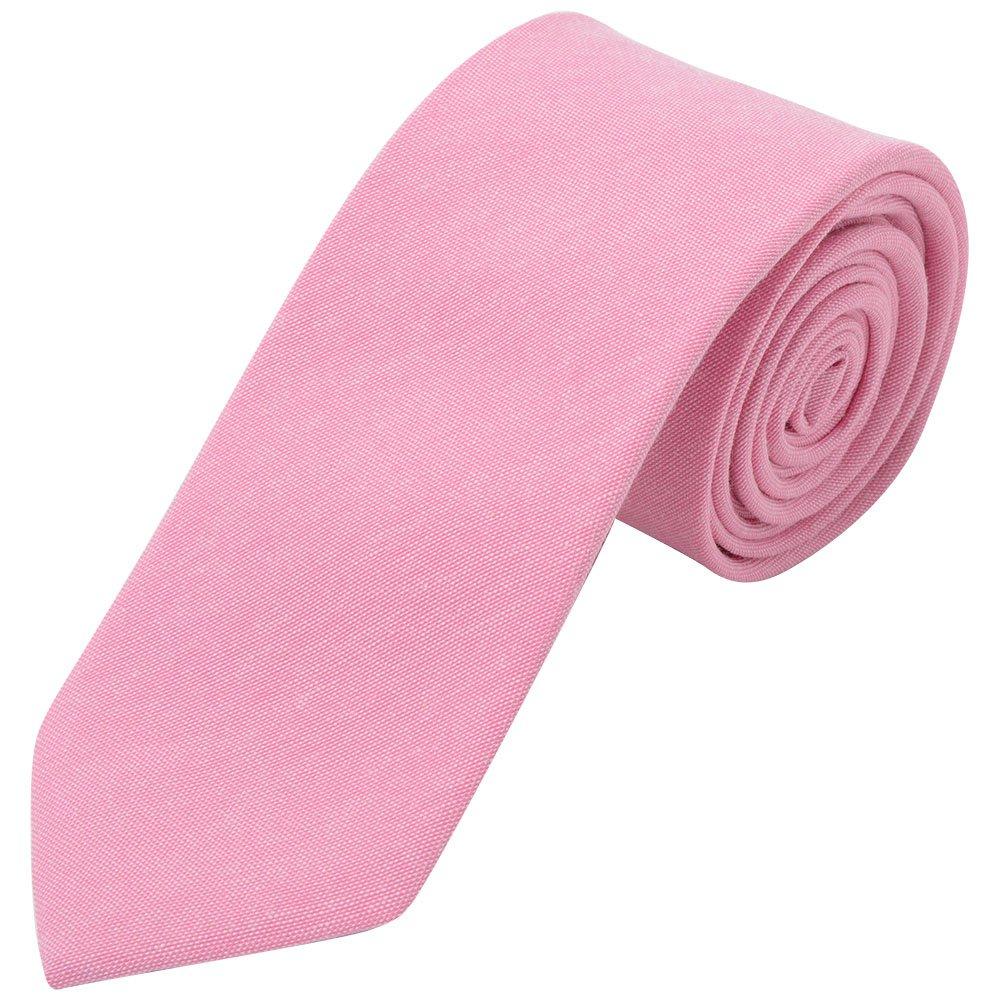 [Celeste Loto] brand necktie, available in 8 colors, Oxford fabric, pink (cherry blossom pink).